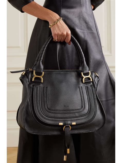 chloe marcie medium black|chloé marcie medium satchel.